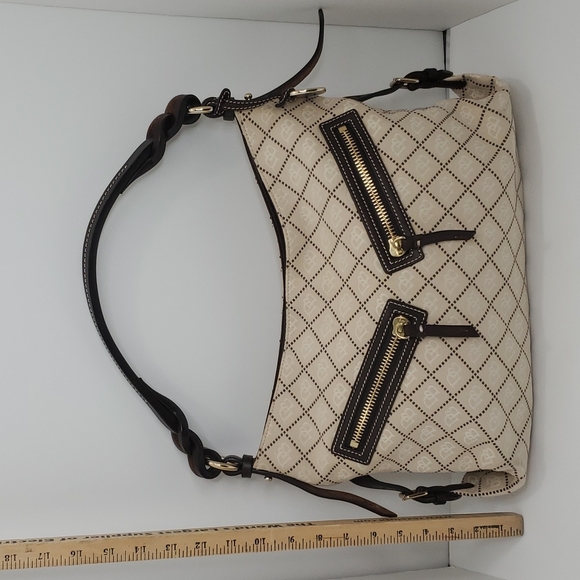 Dooney & Bourke Monogram Women Handbag, Medium, Light Beige and brown - Picture 16 of 16